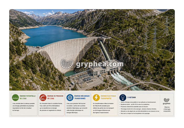 Barrage hydroélectrique - vue d'ensemble - gryphea.org